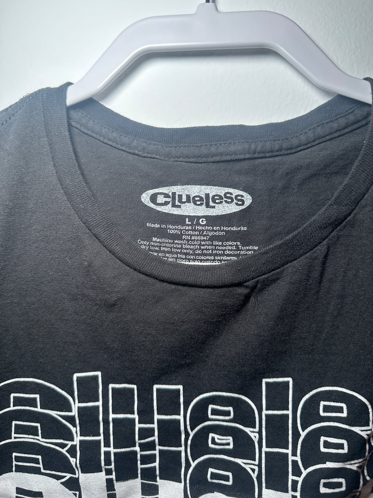 Clueless Movie Poster Graphic Tee – 90s | Large Black TV & Movie Shirt