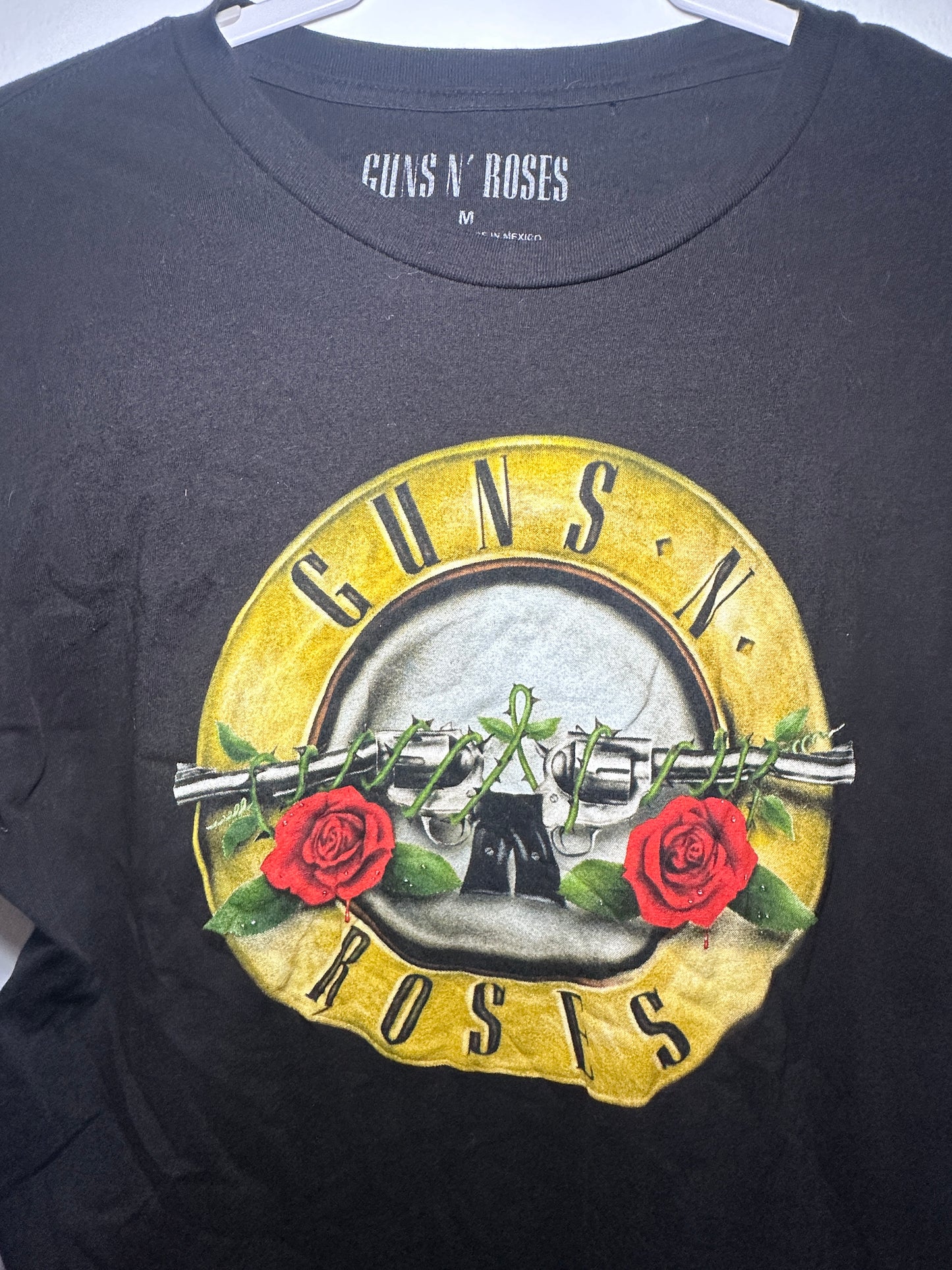 Guns N’ Roses Classic Logo Graphic Tee – 80s/90s | Medium Black Rock Band Shirt