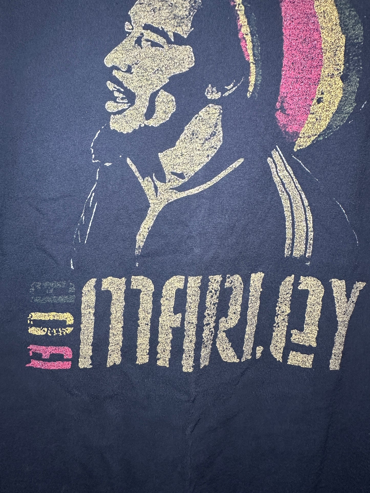 Bob Marley Graphic Tee – Medium | Black Reggae Music T-Shirt (Tagless)