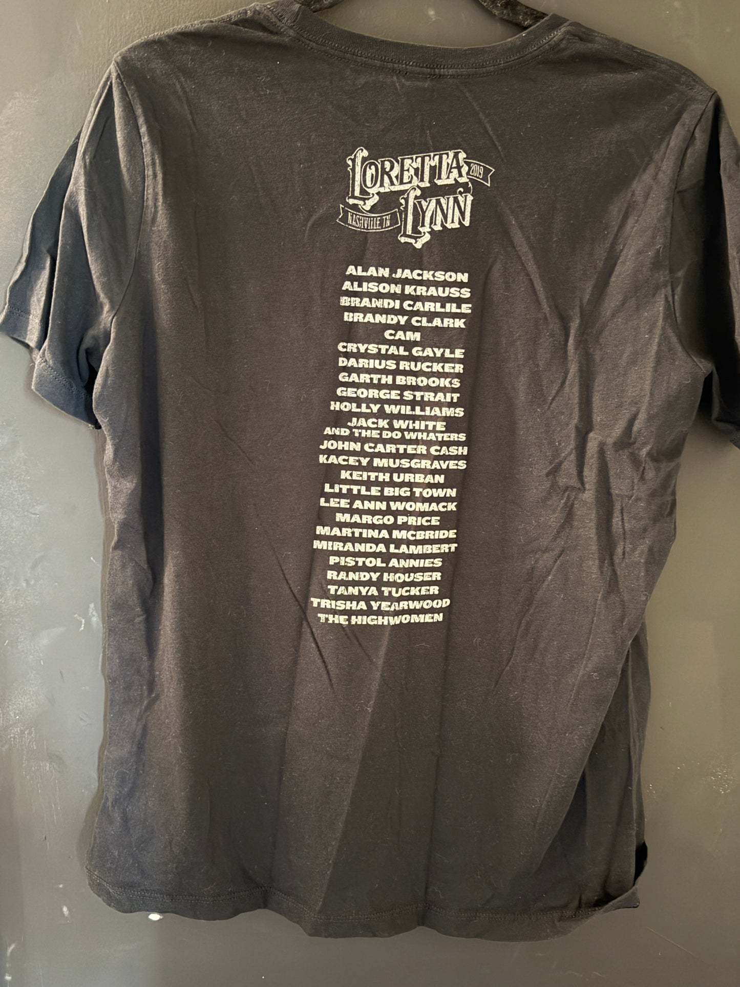 Loretta Lynn All-Star Birthday Concert Tee (Size L) – Nashville Event Shirt w/ Back Lineup