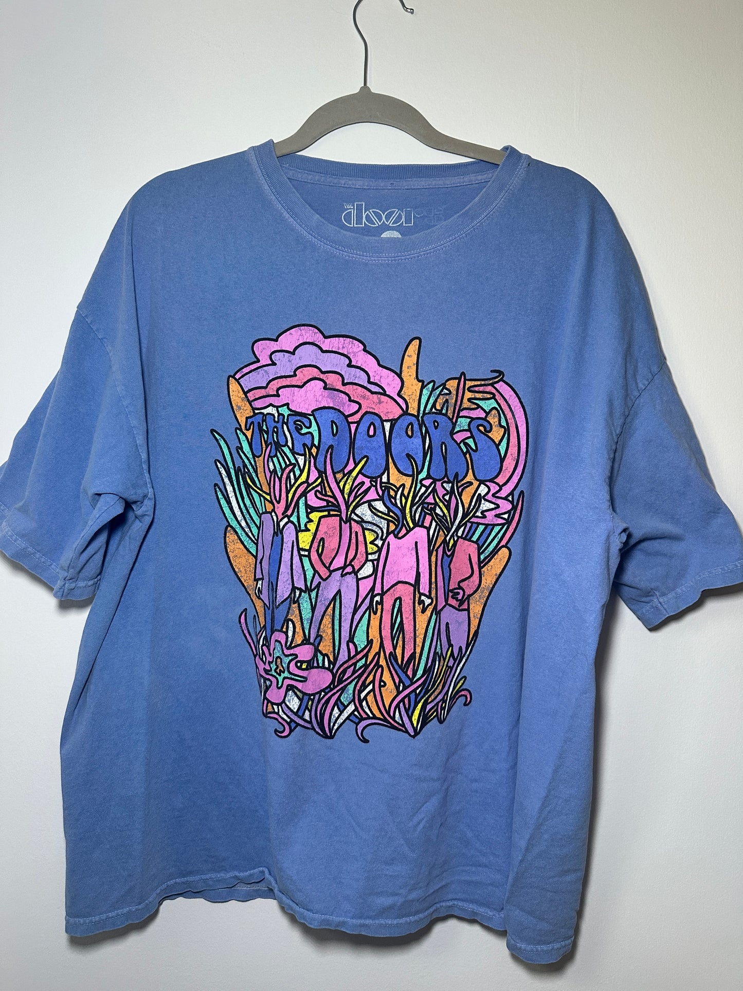 Urban Outfitters The Doors Oversized T-Shirt – S/M | Purple Colorful Graphic Tee