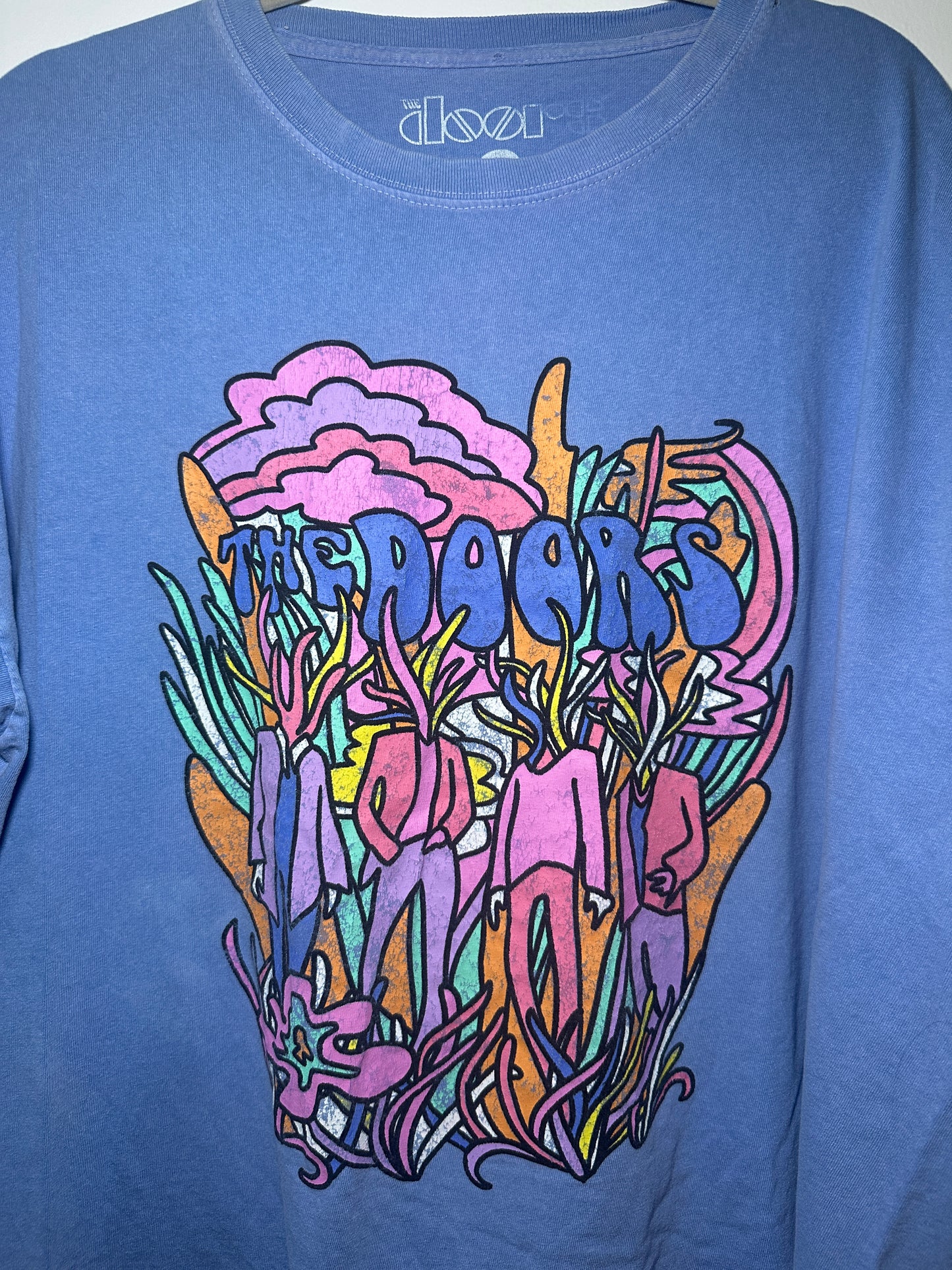 Urban Outfitters The Doors Oversized T-Shirt – S/M | Purple Colorful Graphic Tee