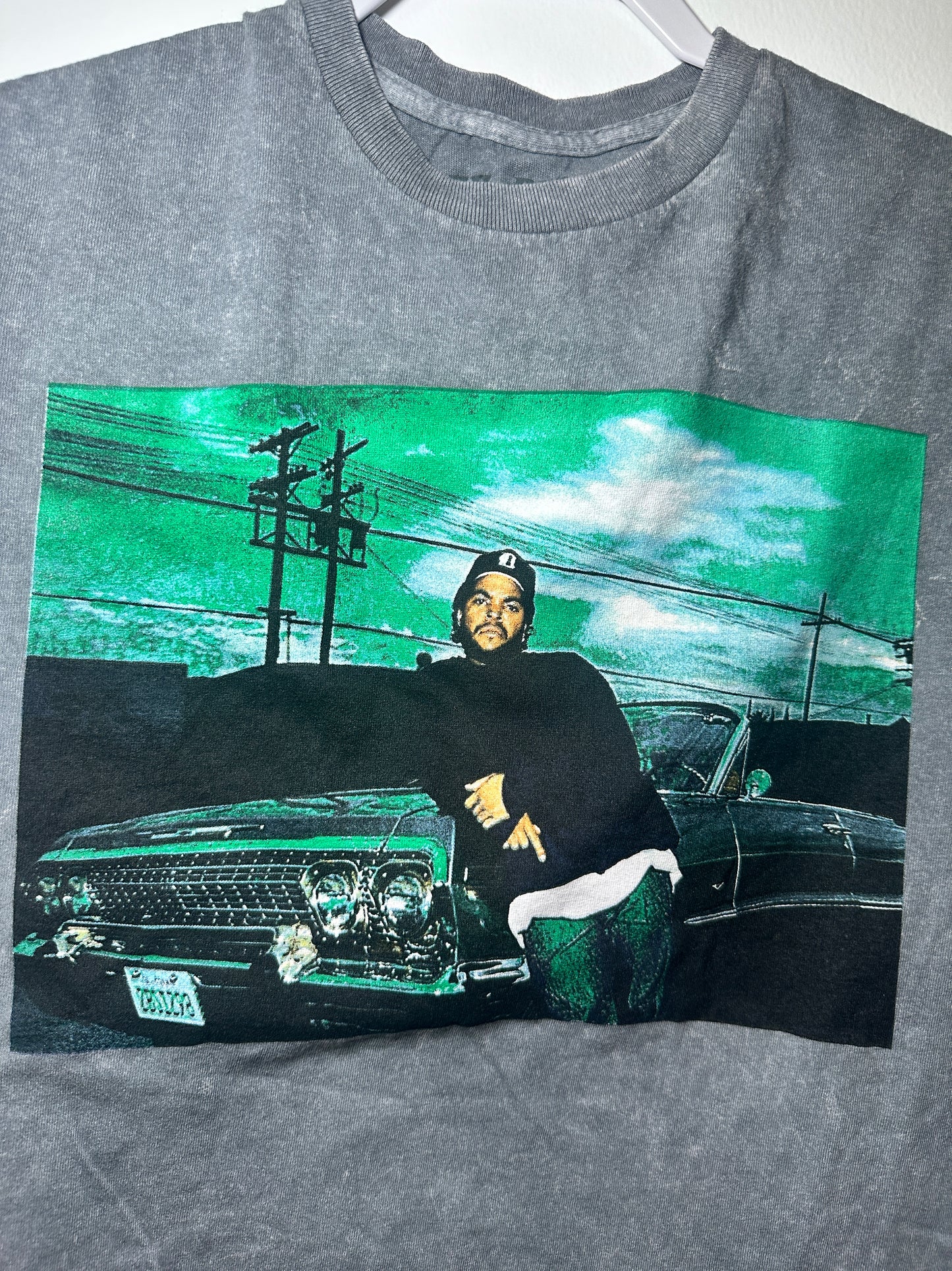 Ice Cube “Boyz n the Hood” Graphic Tee – 90s | Medium Grey Hip-Hop / Movie Shirt