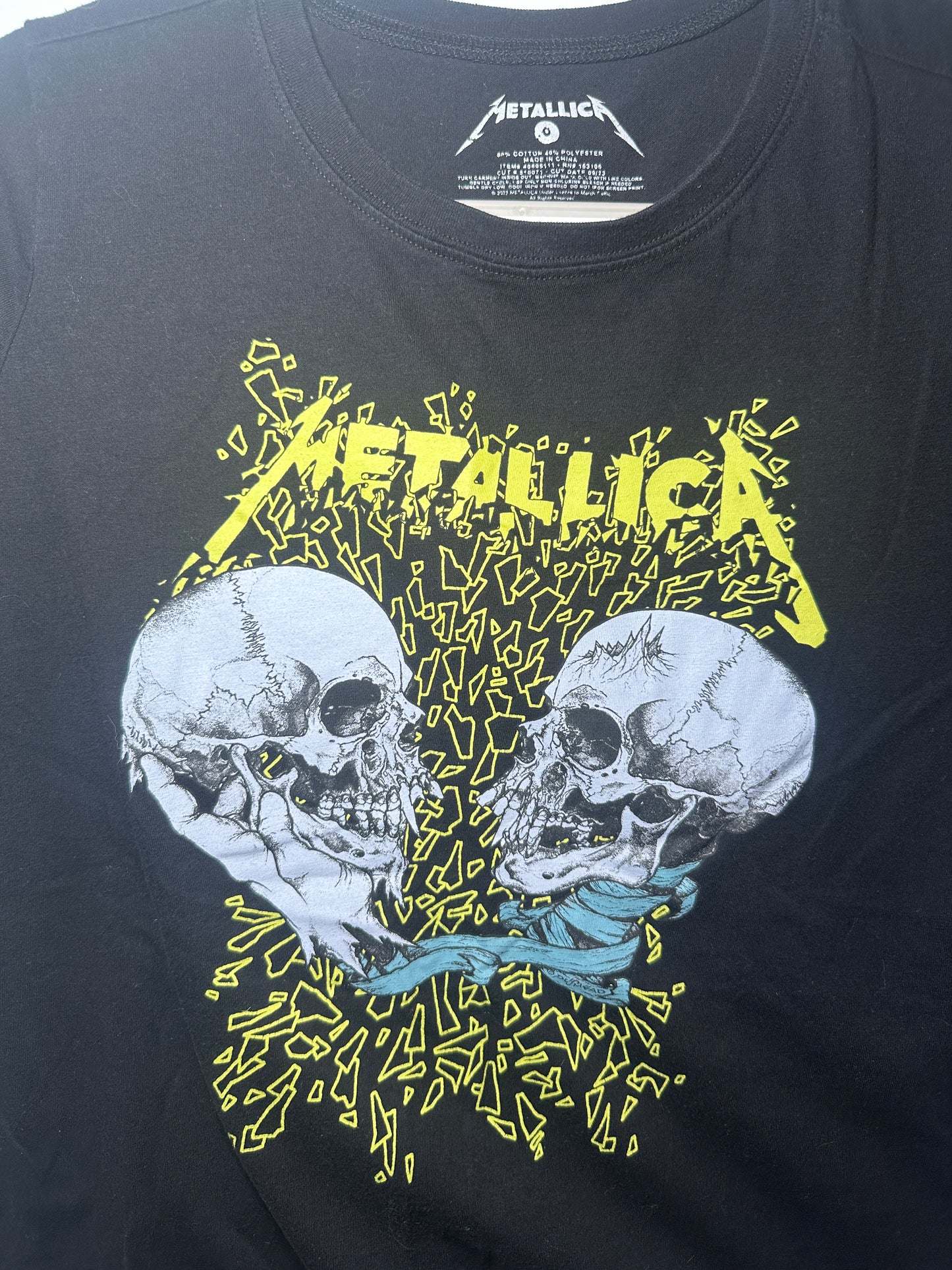 Metallica “Sad But True” Skull Graphic Tee – 2023 | Black Classic Rock Shirt