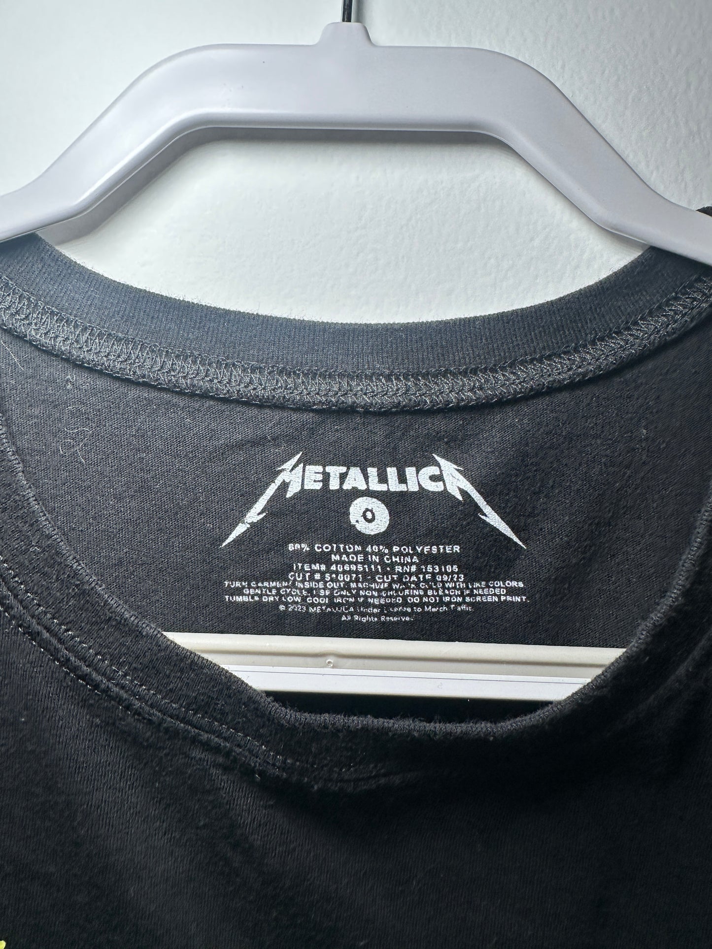 Metallica “Sad But True” Skull Graphic Tee – 2023 | Black Classic Rock Shirt