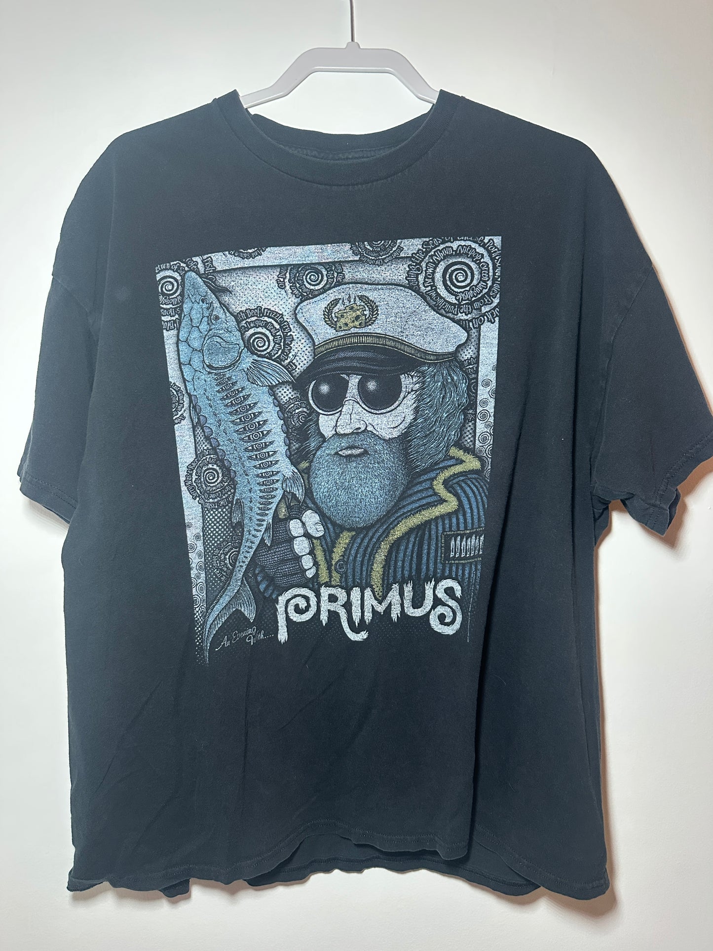 Primus “John the Fisherman” Graphic Tee – (Tagless) | Classic Rock T-Shirt
