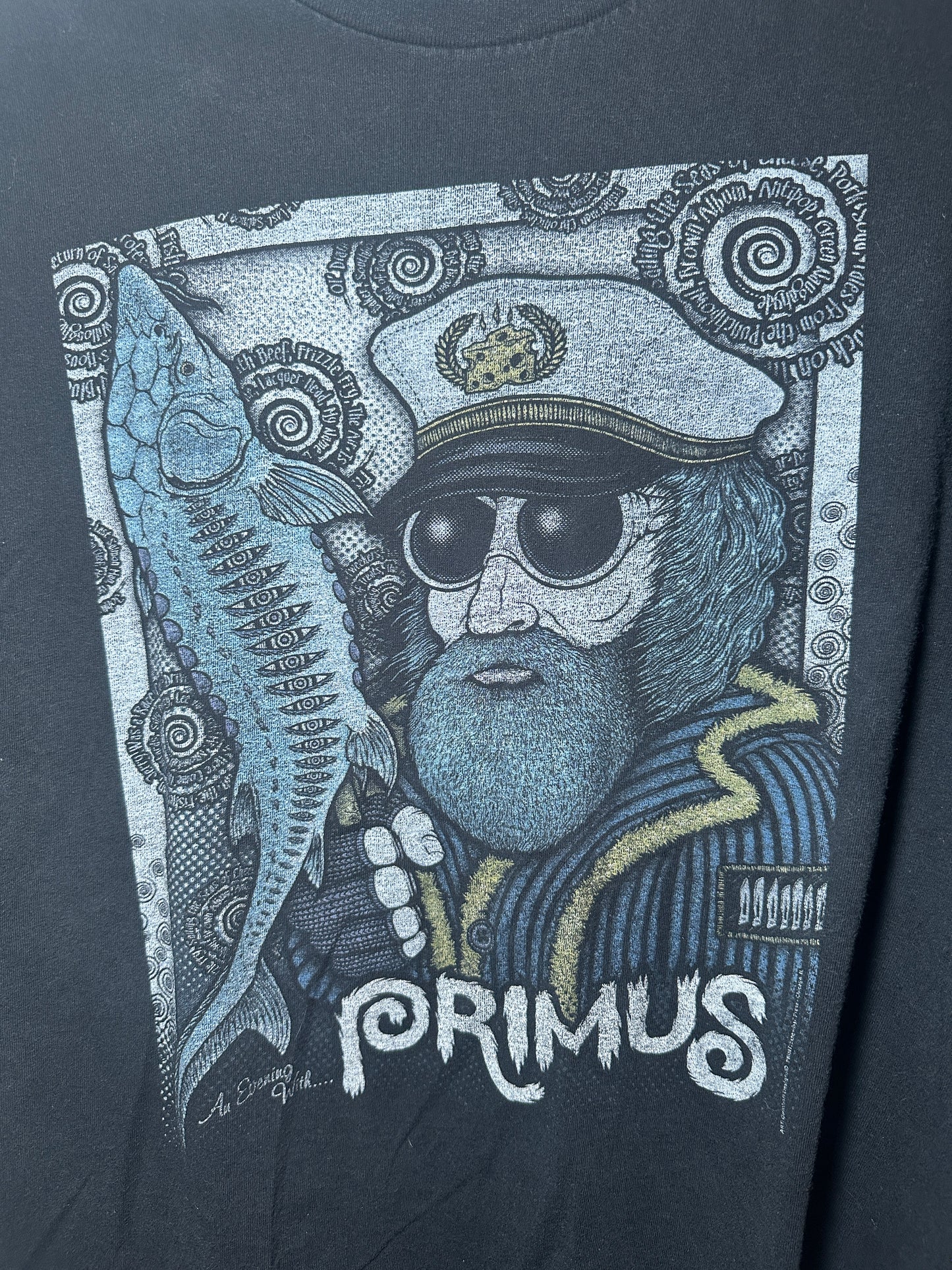 Primus “John the Fisherman” Graphic Tee – (Tagless) | Classic Rock T-Shirt