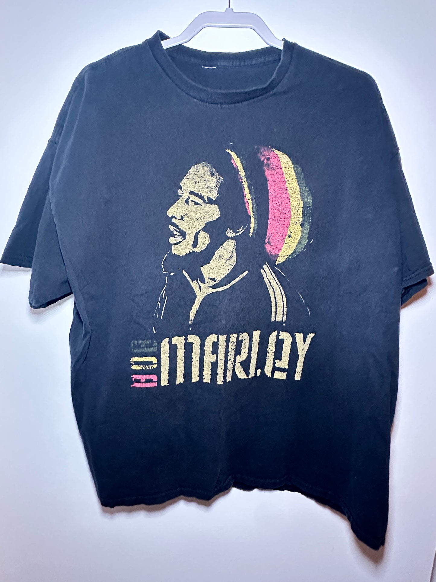 Bob Marley Graphic Tee – Medium | Black Reggae Music T-Shirt (Tagless)