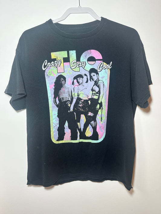 TLC “CrazySexyCool” Retro Graphic Tee – Black (Size L)