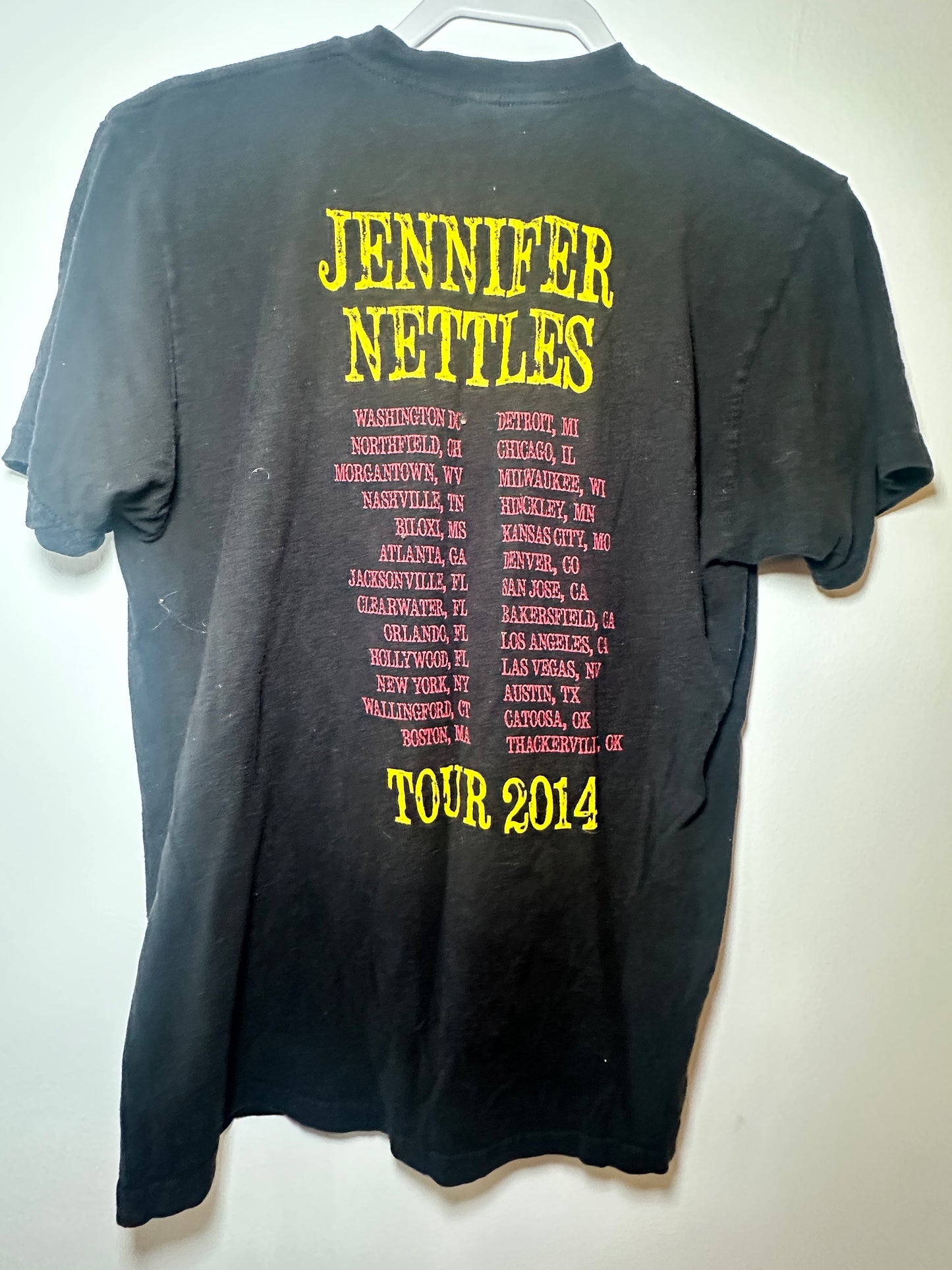 Jennifer Nettles 2014 Tour Graphic Tee – Black | Country Music Concert Shirt