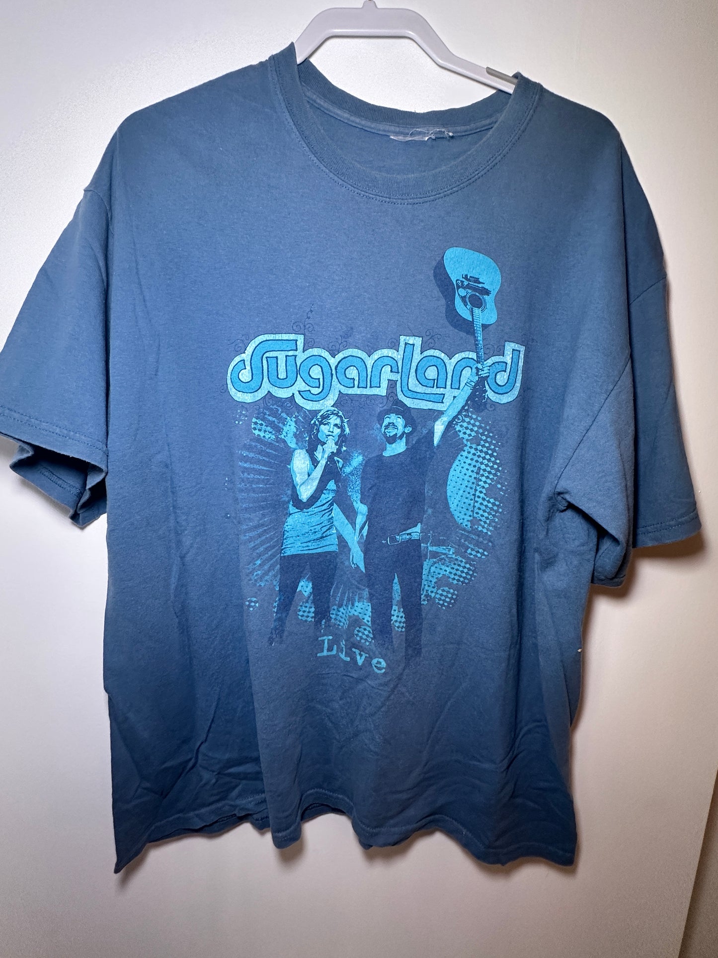 Sugarland Live Concert Graphic Tee – Blue (Oversized, Unisex)