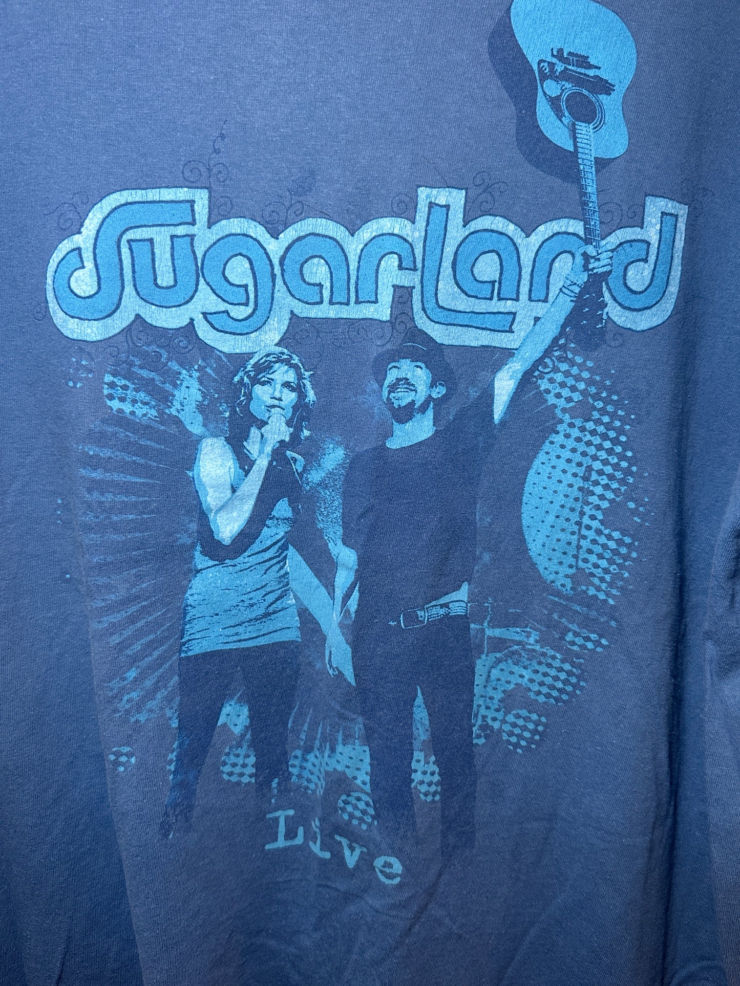 Sugarland Live Concert Graphic Tee – Blue (Oversized, Unisex)