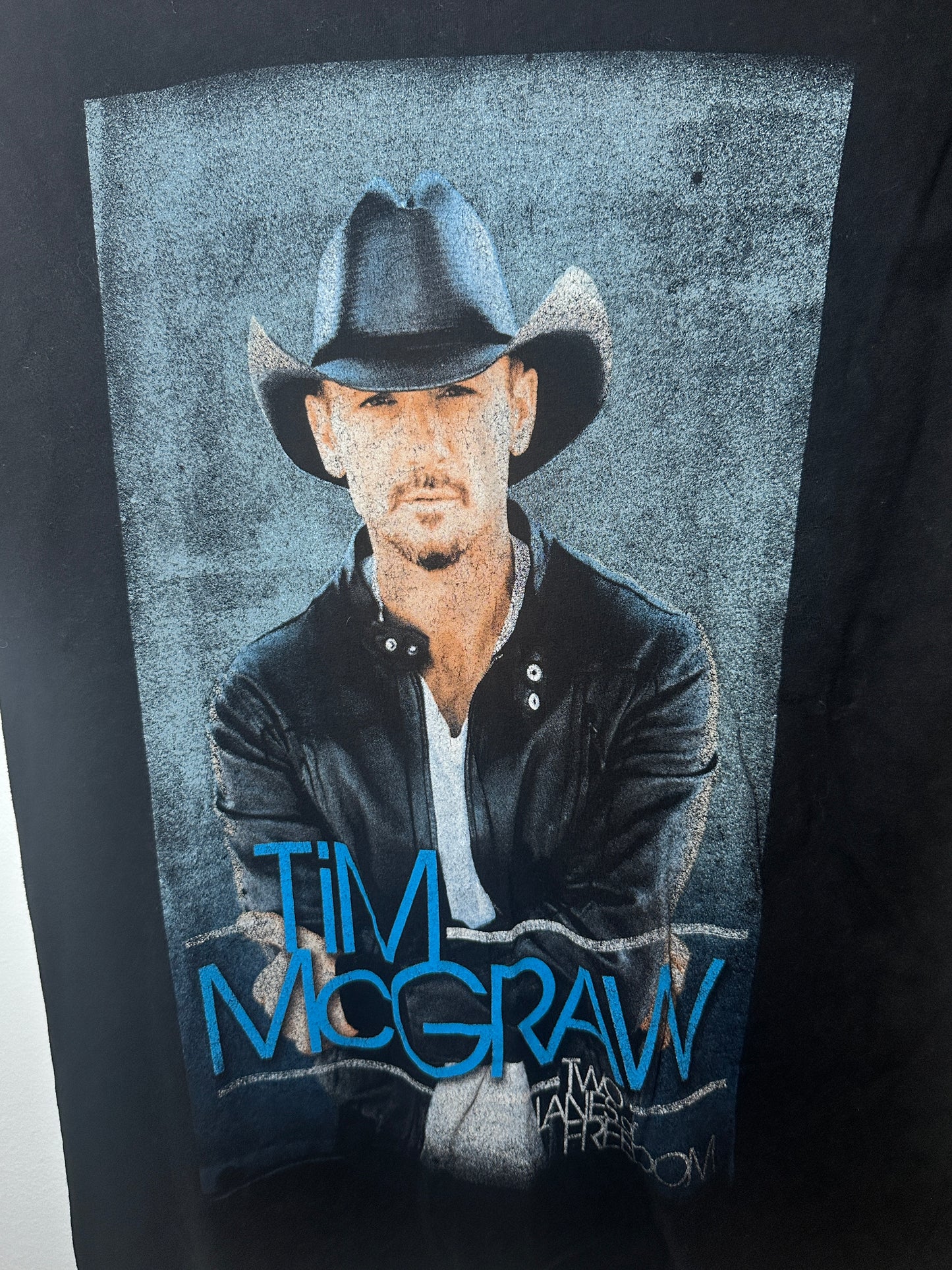 Tim McGraw “Two Lanes of Freedom” 2013 Tour Graphic Tee – Black