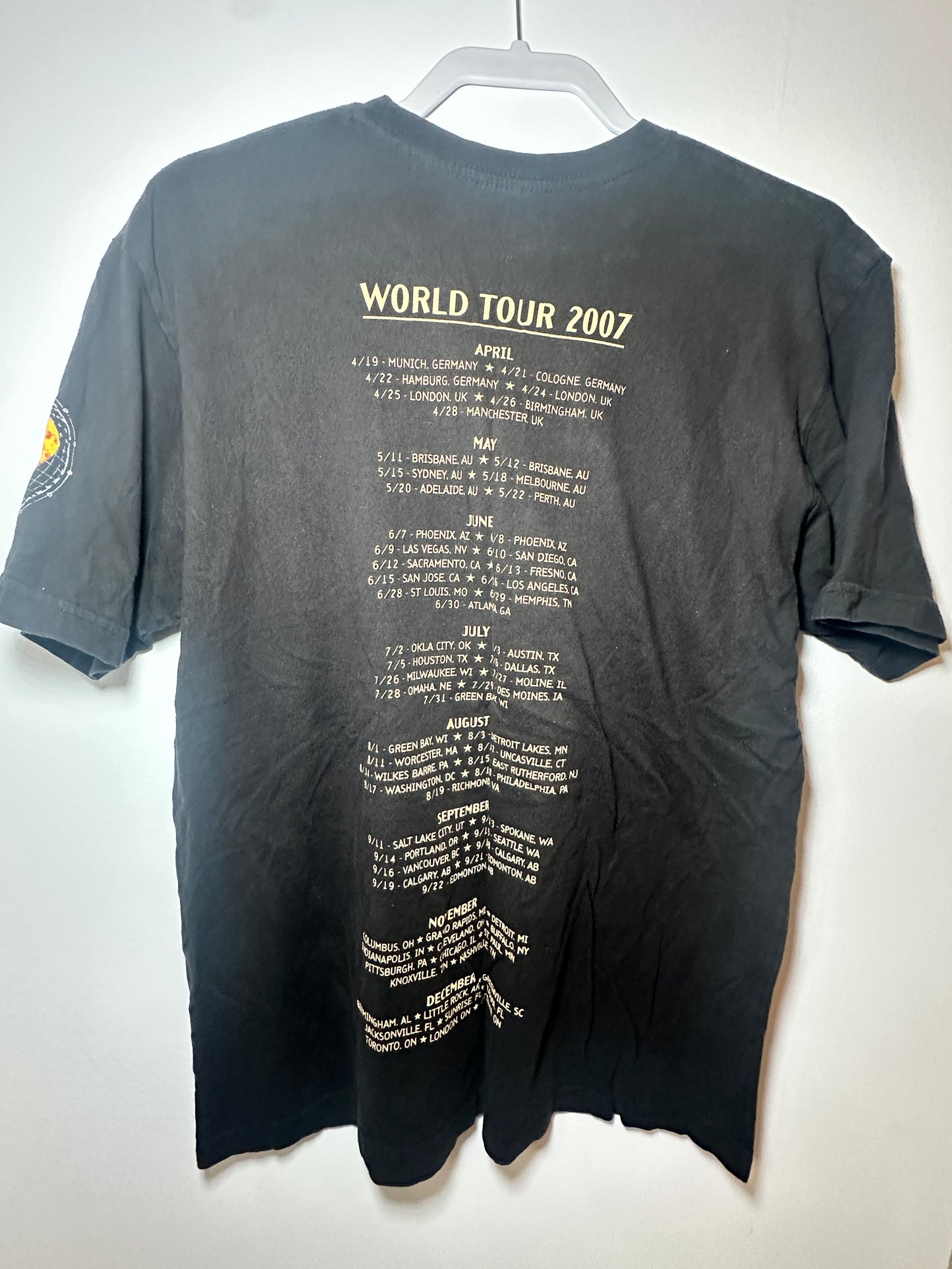 Keith Urban “Love, Pain & the Whole Crazy Thing” 2007 Tour Tee – Large Black Country Music Shirt