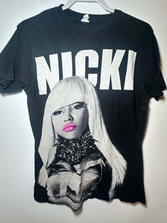 Nicki Minaj Graphic Tee – 2010s | Medium Black Pop / Hip-Hop Shirt