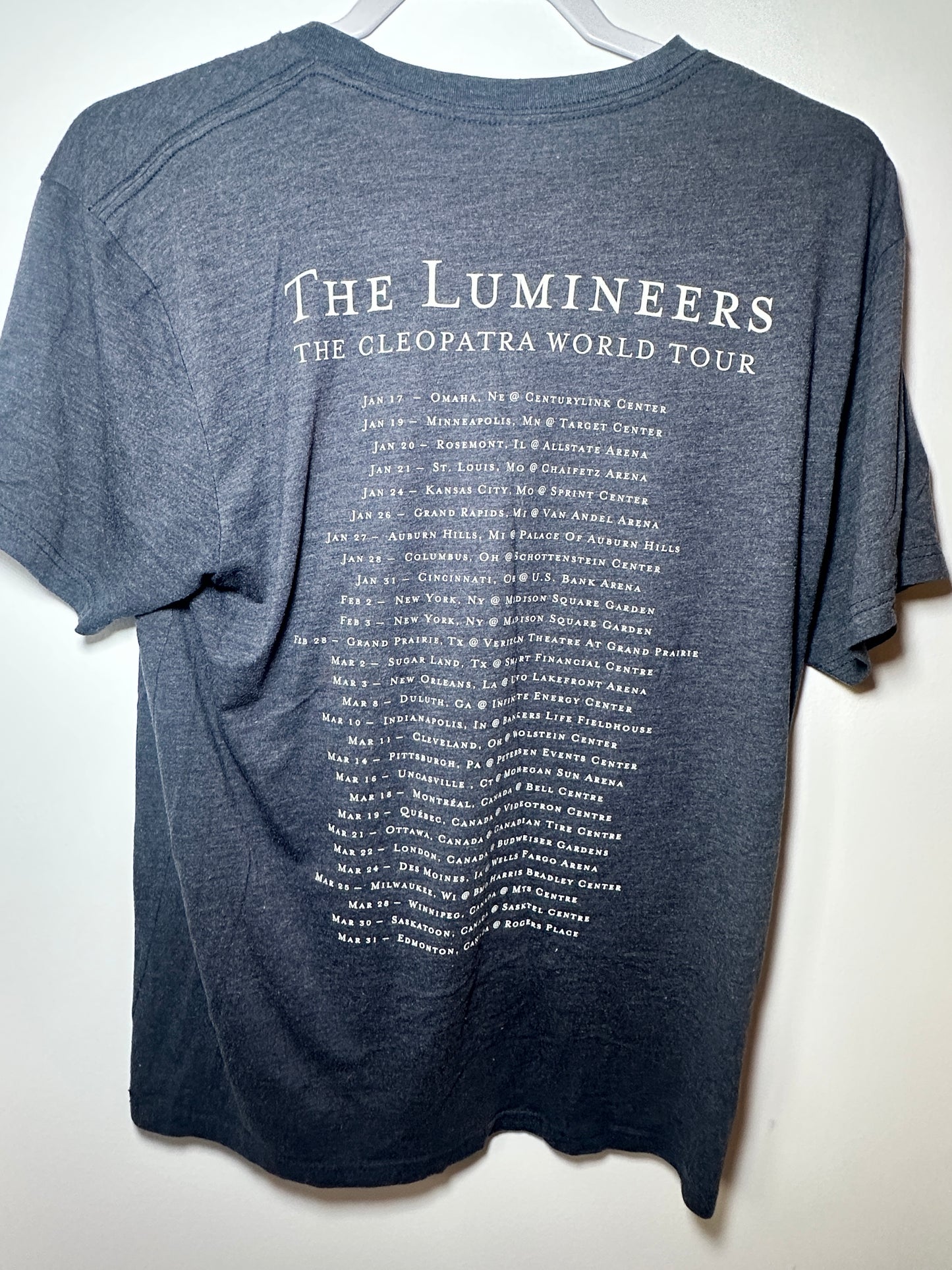 The Lumineers “Cleopatra” Tour T-Shirt (Size Large)