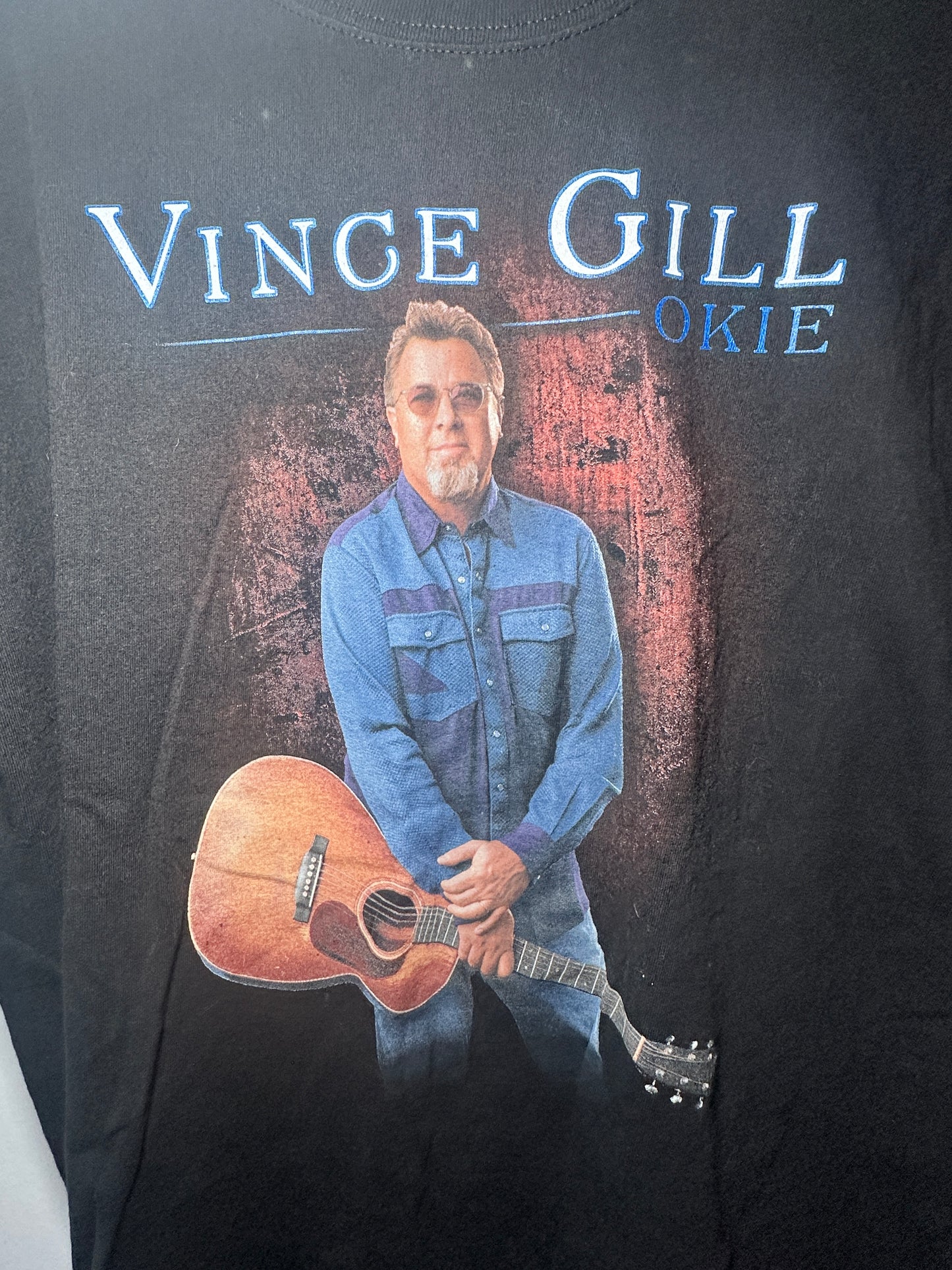 Vince Gill “Okie” Tour T-Shirt – Black (Size XL)