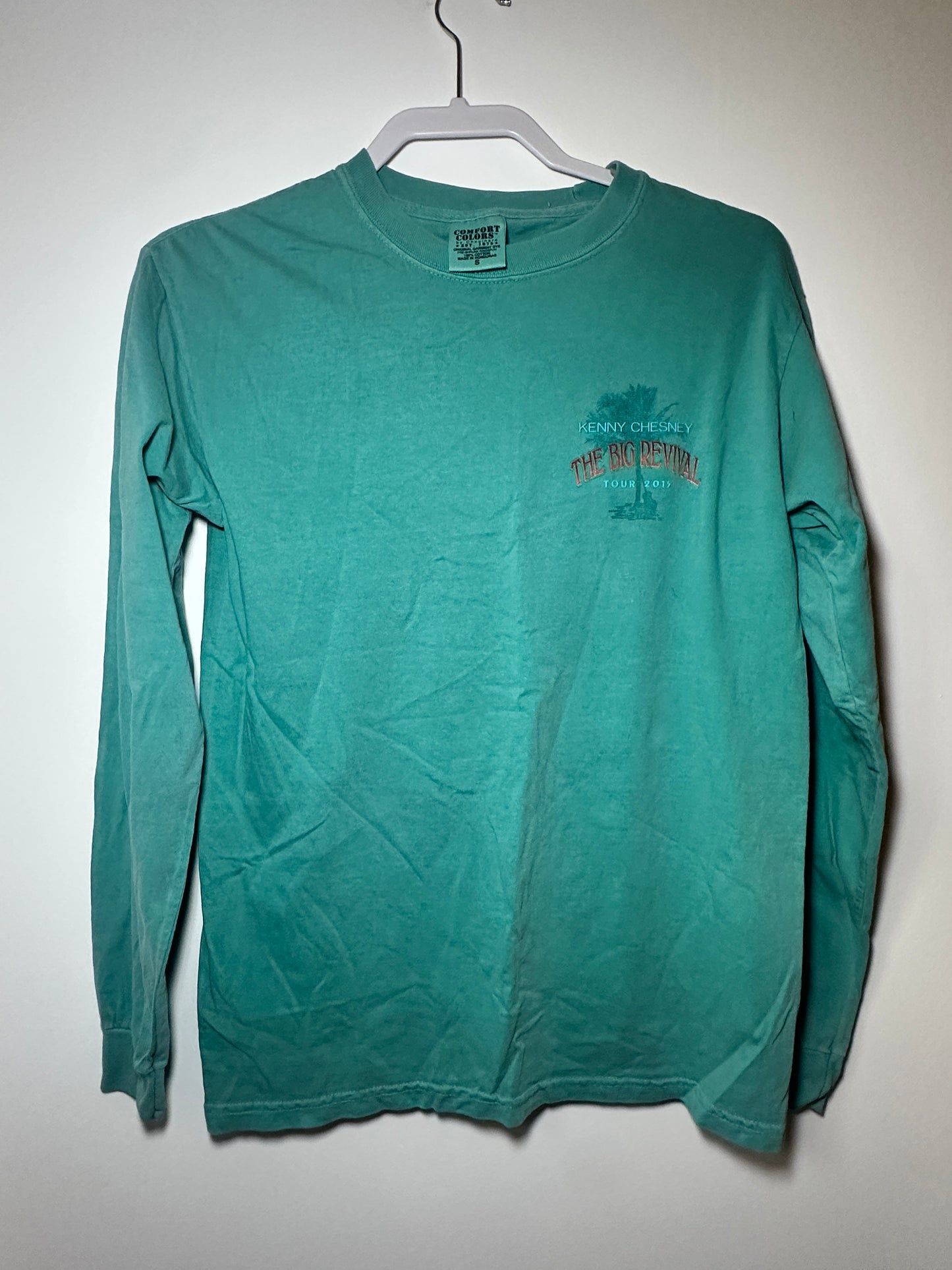 Kenny Chesney “The Big Revival Tour” 2015 Long-Sleeve Tee – Small Blue Country Music Shirt