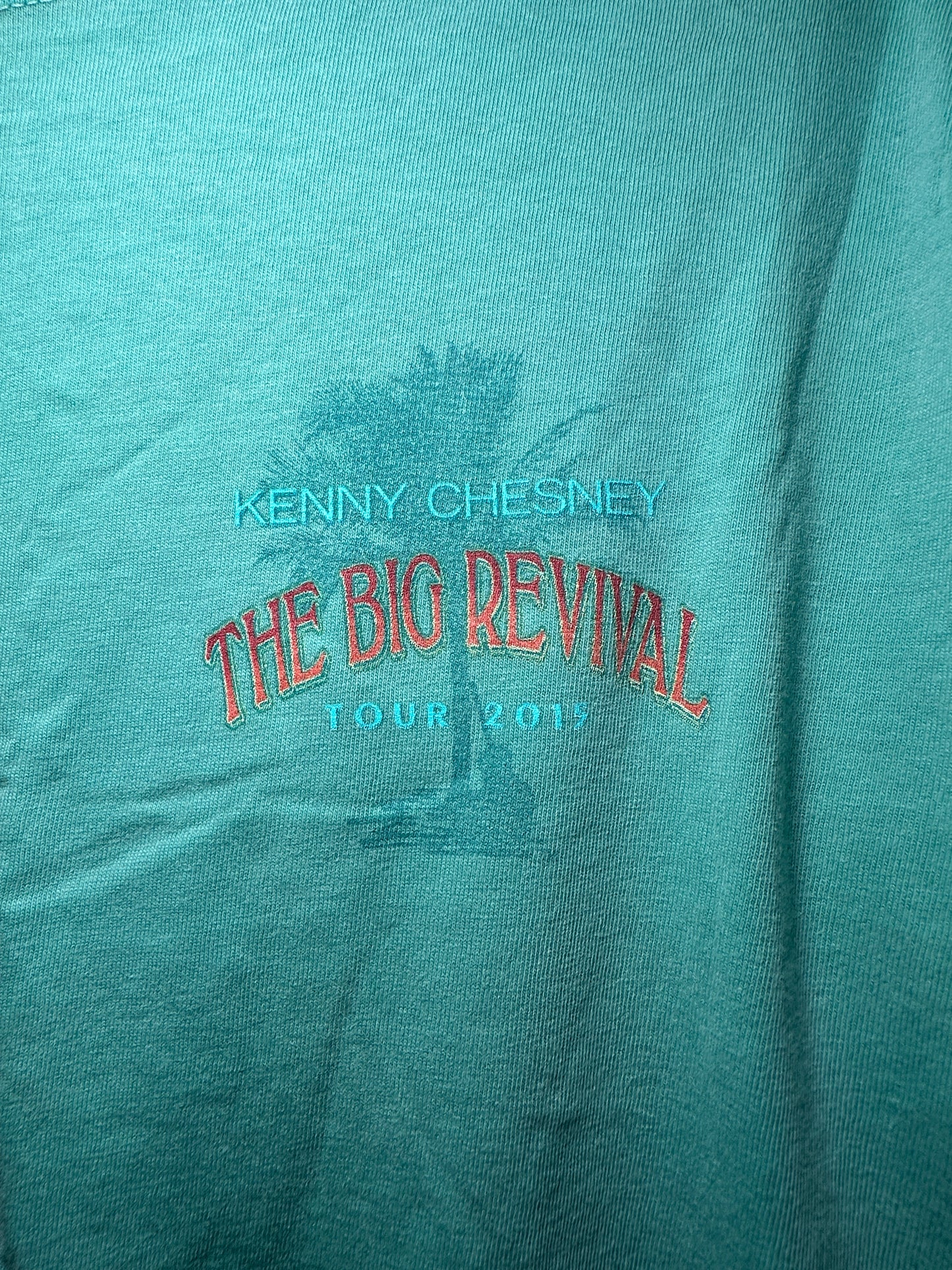 Kenny Chesney “The Big Revival Tour” 2015 Long-Sleeve Tee – Small Blue Country Music Shirt