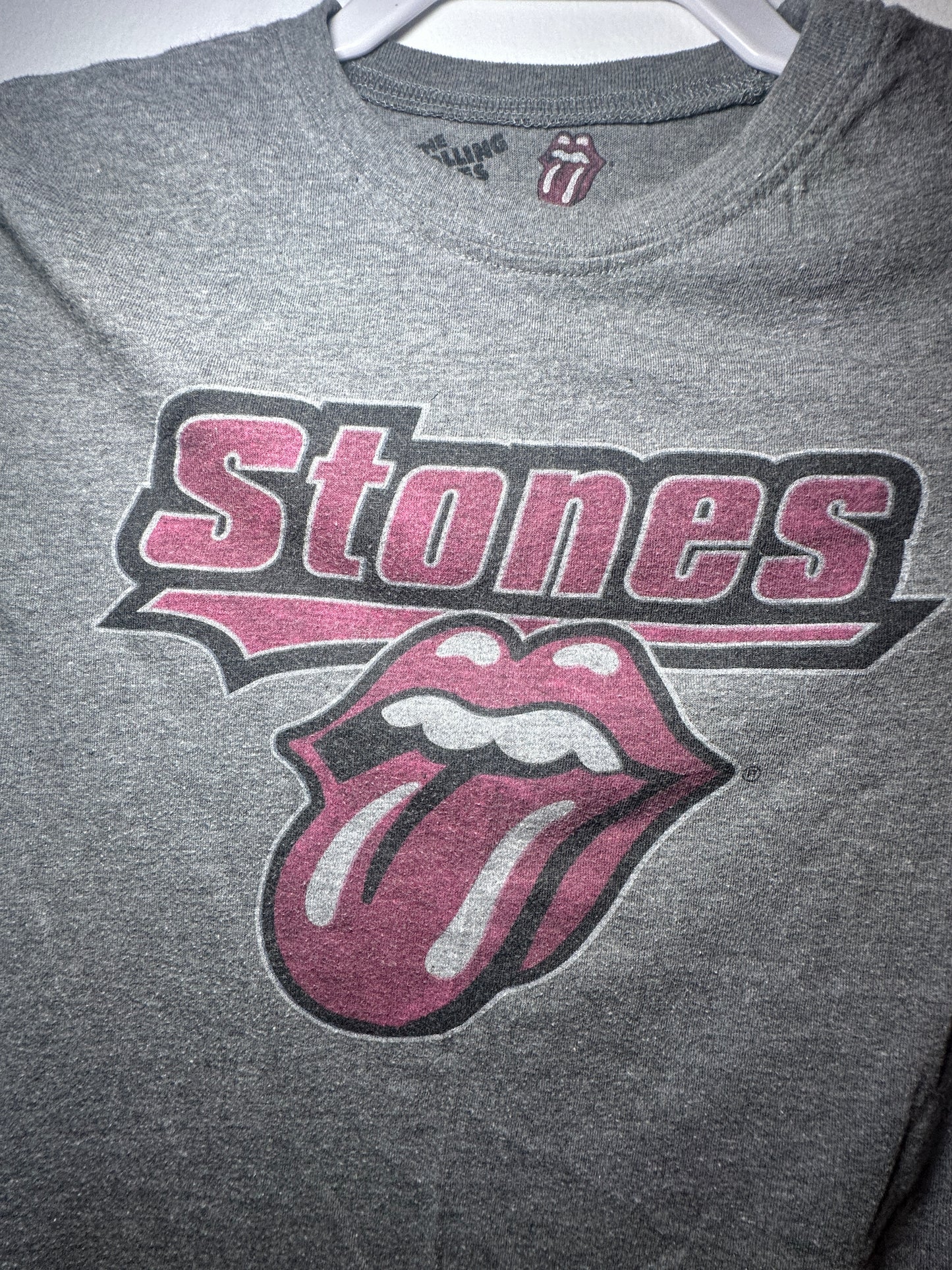 Rolling Stones “Tour 1978” Women’s Graphic Tee – Grey (Slim Fit Small)