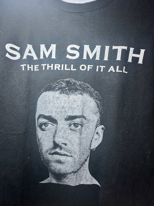 Sam Smith “The Thrill of It All” 2018 Tour Tee – Black | Medium Pop / Music Shirt