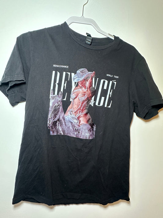 Beyoncé Renaissance World Tour Graphic Tee – 2023 | Medium Black Music Shirt
