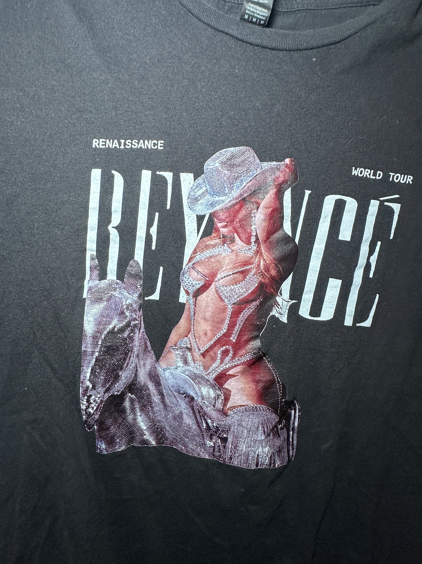 Beyoncé Renaissance World Tour Graphic Tee – 2023 | Medium Black Music Shirt