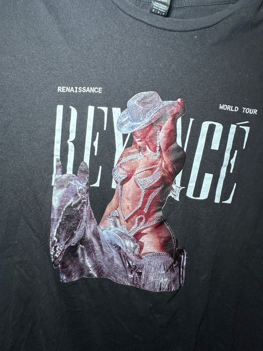 Beyoncé Renaissance World Tour Graphic Tee – 2023 | Medium Black Music Shirt