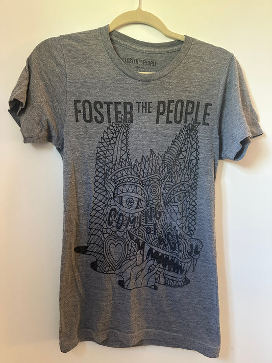Foster the People “Coming of Age” Tour Tee – 2014 | Women’s XS Grey Indie Pop Shirt
