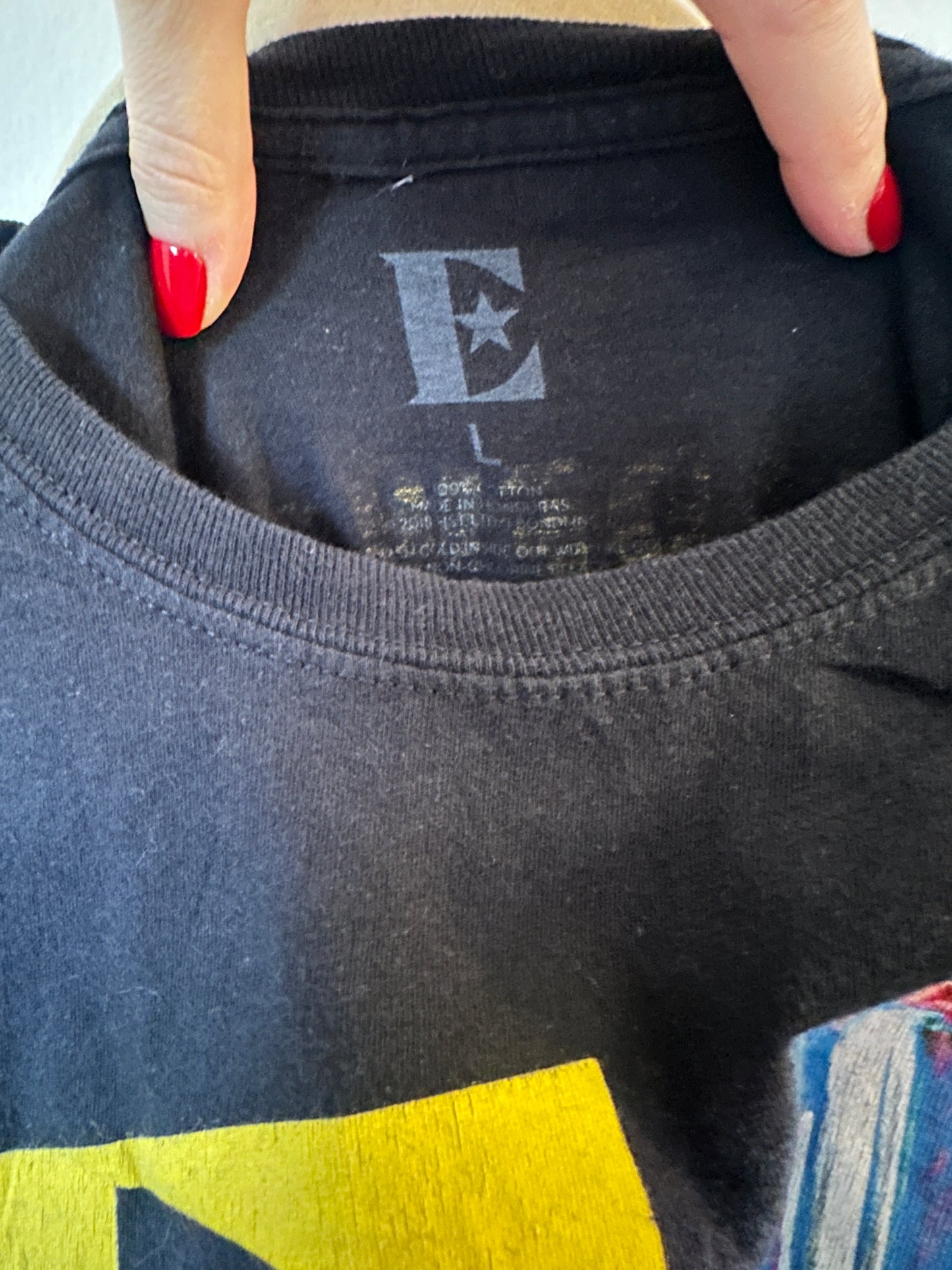 Elton John “Farewell Yellow Brick Road” Tour Tee – Large Black Classic Rock Shirt