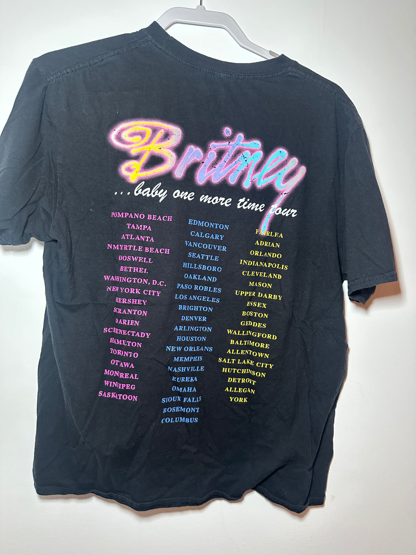 Britney Spears “Baby One More Time” – 1999 World Tour Tee